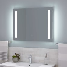 Curie 32" W x 24" H Rectangular LED Lighted Frameless Bathroom Mirror