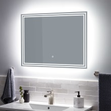 Harrington 32" W x 24" H Rectangular LED Lighted Frameless Bathroom Mirror