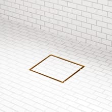 Cohen 6" Square Tile-In Shower Drain - Less Flange