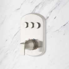Luna Dual Function Thermostatic Valve Trim Only with Single Lever Handle, Integrated Diverter - Rough In Included