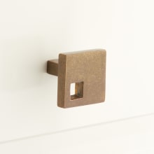 Bosset 1-1/4 Inch Diameter Square Cabinet Knob