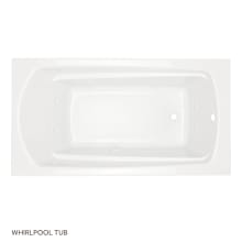 Bradenton 60" Drop In Acrylic Whirlpool Tub with Reversible Drain and Overflow