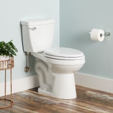 Bradenton 1.28 GPF Two-Piece Elongated Toilet with 10" Rough-In and Left Hand Lever - Seat Included