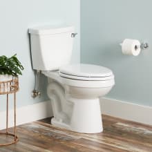 Bradenton 1.28 GPF Two Piece Elongated Toilet with 12" Rought-In and Right Hand Lever - Seat Included