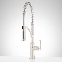 Beasley 1.8 GPM Single Hole Pre Rinse Pull Down Kitchen Faucet