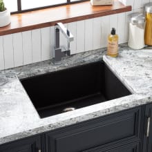 Totten 25" Drop In / Undermount Single Basin Granite Composite Kitchen Sink