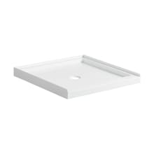 36" x 36" Square Shower Base with Single Threshold and Center Drain
