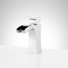 Vilamonte 1.2 GPM Single Hole Bathroom Faucet with Metal Lever Handle and Pop-Up Drain Assembly