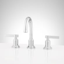 Greyfield 1.2 GPM Widespread Bathroom Faucet with Metal Lever Handles and Pop-Up Drain Assembly