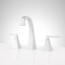 Vilamonte 1.2 GPM Widespread Bathroom Faucet with Metal Lever Handles and Pop-Up Drain Assembly