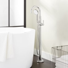 Greyfield Floor Mounted Tub Filler Faucet - Includes Hand Shower and Valve