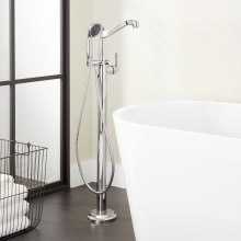 Pendleton Floor Mounted Tub Filler Faucet - Includes Hand Shower, Less Valve
