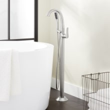 Provincetown Floor Mounted Tub Filler Faucet - Includes Hand Shower
