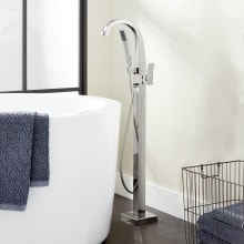 Vilamonte Floor Mounted Tub Filler Faucet - Includes Hand Shower and Valve