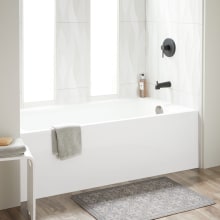 Sitka 60" x 36" Three Wall Alcove Acrylic Soaking Tub with Right Drain - Less Drain