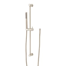 1.8 GPM Contemporary Tubular Single Function Hand Shower Package - Includes Slide Bar and Hose