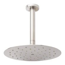 2.5 GPM 8" Wide Contemporary Shower Head with 12" Shower Arm