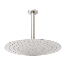 2.5 GPM 12" Wide Contemporary Shower Head with 12" Shower Arm