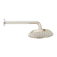 2.5 GPM 8" Wide Traditional Rain Shower Head with 12" Shower Arm