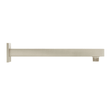 12" Modern Square Wall Mounted Shower Arm and Flange