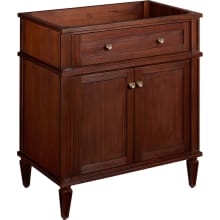 Elmdale 30" Freestanding Mahogany Single Basin Vanity Cabinet - Cabinet Only - Less Vanity Top