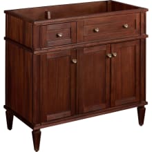 Elmdale 36" Freestanding Mahogany Single Basin Vanity Cabinet - Cabinet Only - Less Vanity Top