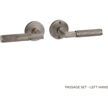 Satcher Solid Brass Passage Door Knob Set with 2-3/4" Backset