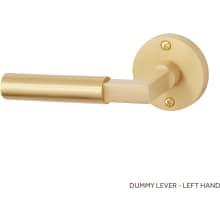 Tolland Left Hand Solid Brass Single Dummy Door Lever