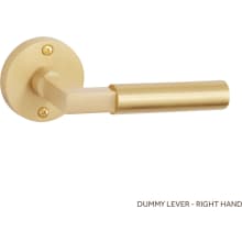 Tolland Right Hand Solid Brass Single Dummy Door Lever