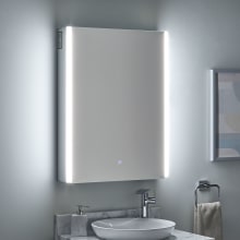 Leda 24" x 32" Lighted Frameless 1 Door Medicine Cabinet with Tunable LED and Wireless Speaker
