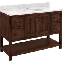 Morris 48" Freestanding Single Basin Vanity Set with Cabinet, Vanity Top, and Rectangular Undermount Sink - Single Faucet Hole