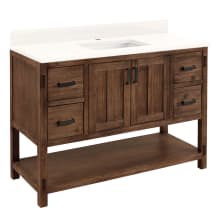 Morris 48" Freestanding Single Basin Vanity Set with Cabinet, Vanity Top, and Rectangular Undermount Sink - Single Faucet Hole