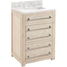 Maysville 24" Free Standing Single Vanity Cabinet Set with Wood Cabinet, Vanity Top and Rectangular Undermount Sink - 8" Faucet Holes