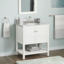 Olsen 30" Free Standing Single Basin Vanity Set with Cabinet and Granite Vanity Top