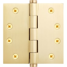 4" x 4" Solid Brass Mortise Door Hinge - Single Hinge