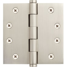4" x 4" Solid Brass Mortise Door Hinge - Single Hinge