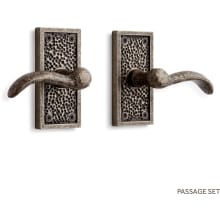 Traeger Right Handed Solid Bronze Passage Door Lever Set with 2-3/8" Backset