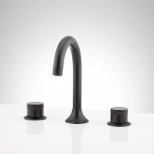 Lentz 1.2 GPM Widespread Bathroom Faucet with Knob Handles and Pop-Up Drain Assembly with Overflow