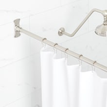 66" Straight Brass Shower Rod