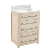 Maysville 24" Free Standing Single Vanity Cabinet Set with Wood Cabinet, Vanity Top and Rectangular Undermount Sink - No Faucet Holes