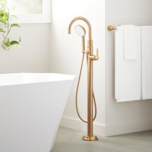 Greyfield Floor Mounted Tub Filler Faucet - Includes Hand Shower