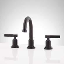 Greyfield 1.2 GPM Widespread Bathroom Faucet with Metal Lever Handles and Pop-Up Drain Assembly