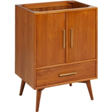 Novak 24" Freestanding Teak Single Basin Vanity Cabinet - Cabinet Only - Less Vanity Top