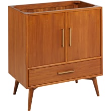 Novak 30" Freestanding Teak Single Basin Vanity Cabinet - Cabinet Only - Less Vanity Top