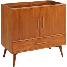Novak 36" Freestanding Teak Single Basin Vanity Cabinet - Cabinet Only - Less Vanity Top