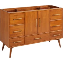 Novak 48" Freestanding Teak Single Basin Vanity Cabinet - Cabinet Only - Less Vanity Top