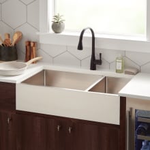 Atwood 36" Farmhouse 70/30 Double Basin Stainless Steel Kitchen Sink