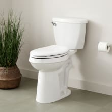 Bradenton 1.28 GPF Two Piece Elongated Chair Height Toilet 12" Rough-In and Left Hand Lever - Less Seat