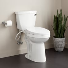 Bradenton 1.28 GPF Two Piece Elongated Chair Height Toilet 12" Rough-In and Right Hand Lever - Bidet Seat Included