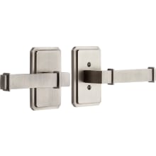 Delory Right Handed Solid Brass Passage Door Lever Set with 2-3/8" Backset